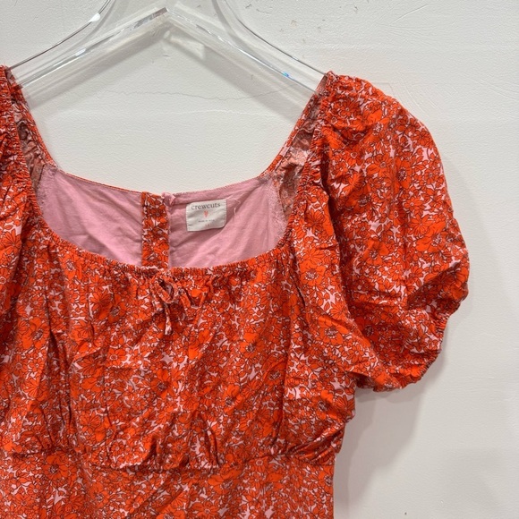 Crewcuts Girls Puff Sleeve Mini Dress Micro Floral Size 14 Spring ‘23 - Picture 2 of 8